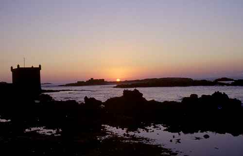 Sonnenuntergang in Essaouira ...