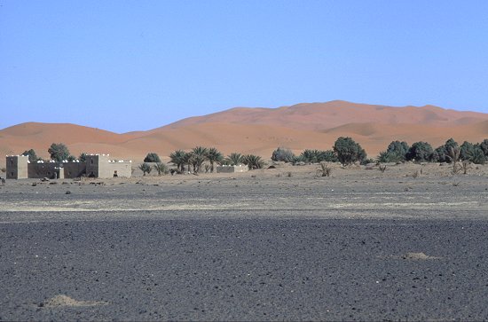 Auf dem Weg zum Campingplatz Ksar Sania
