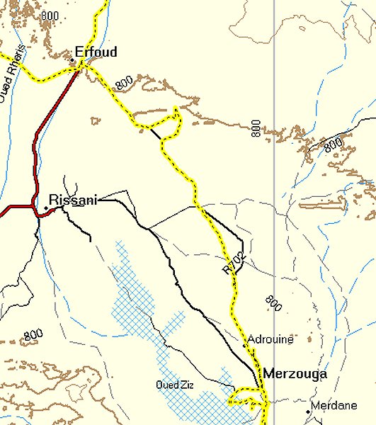 Fahrt von Erfoud nach Merzouga