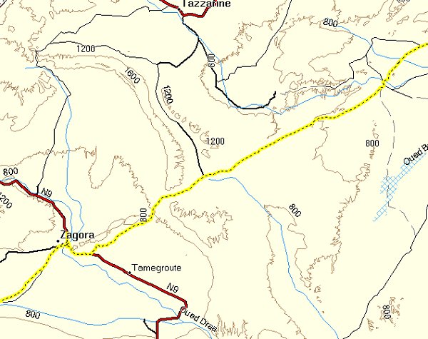 Abschnitt 2: Oum Jrane bis Zagora