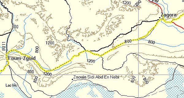Piste von Zagora nach Foum Zguid, nördliche Variante