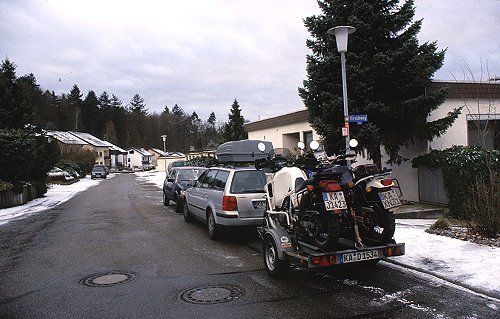 Abfahrt in Deutschland, bei diesem Wetter noch mal so gerne.