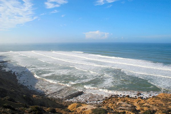 Endlich am Atlantik, Wetter wieder gut und warm