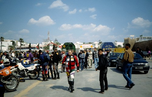 Startvorbereitungen in Hammamet