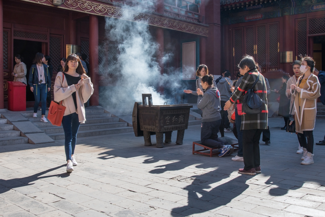 Obwohl die meisten Chinesen nicht gläubig sind, wird Buddha verehrt