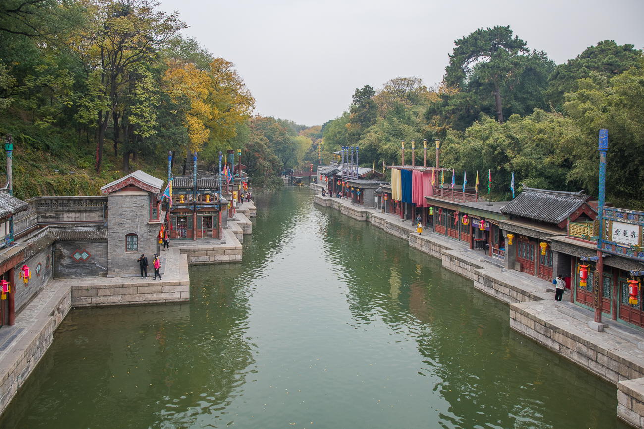 Blick von der Brücke auf den Kanal