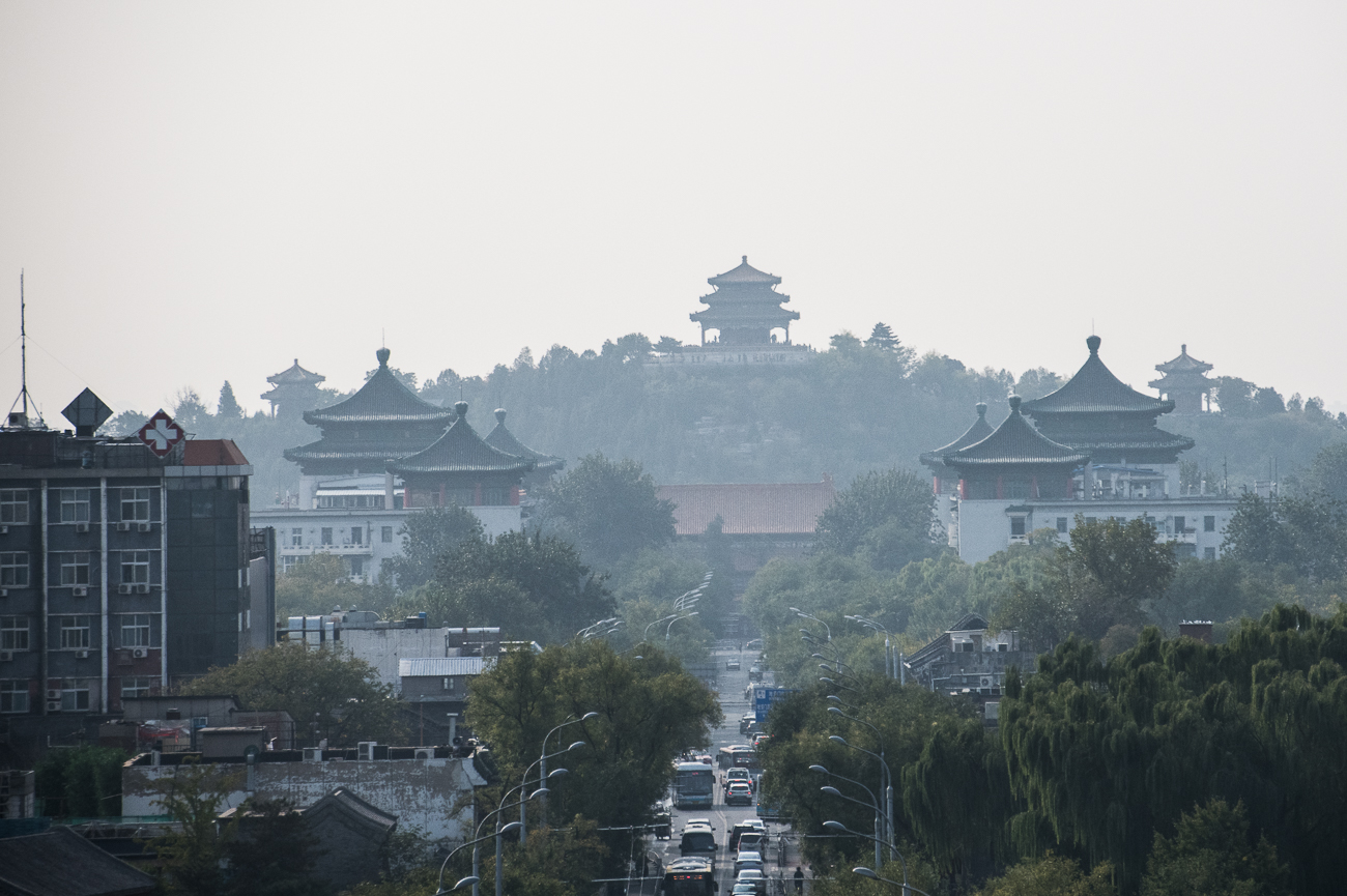 Leider ist es ziemlich diesig durch den Smog