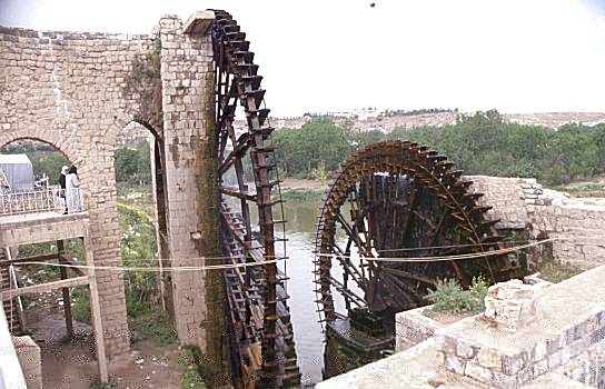 Alte Wasserräder in Hama (SYR)