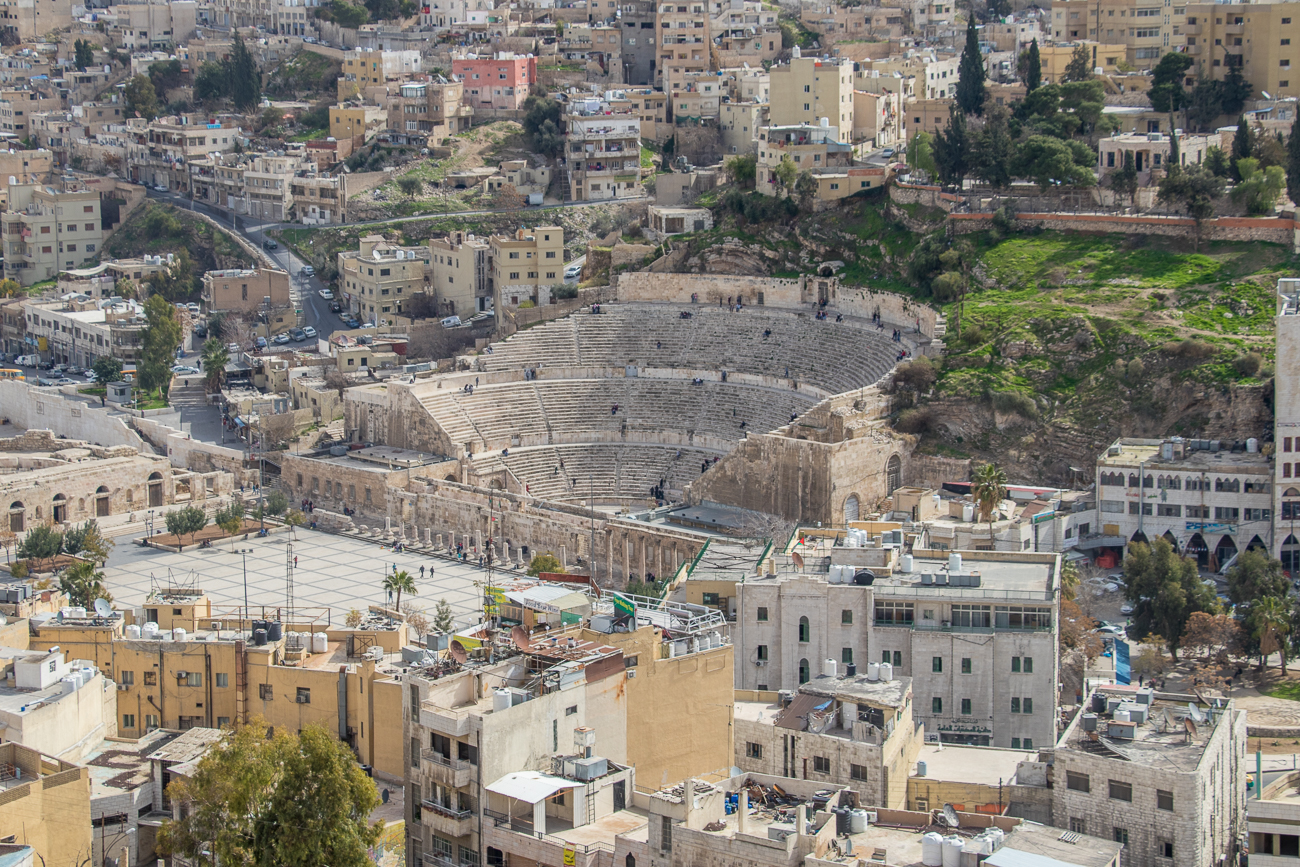 Das römische Theater im Zentrum von Amman ... 