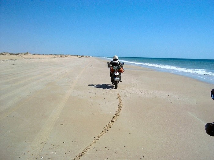 Endlich wieder auf hartem Sand unterwegs(Foto: Gerd)