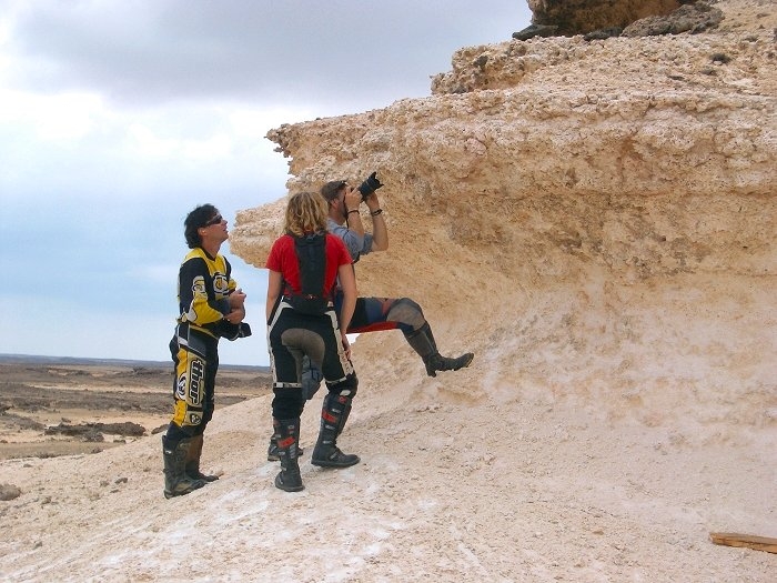 Hier fotografieren wir die Fossilien(Foto: Gerd)