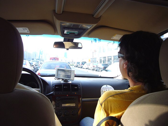 Im Taxi durch Dubai