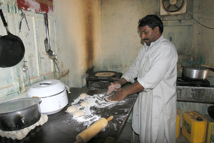 Der Chefkoch bei der Arbeit