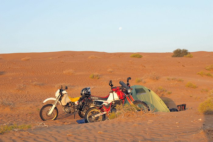 Nachtlager in den Dünen