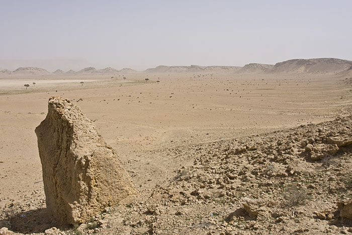 Das Fossile Valley ist ein fast kreisrundes Tal in der Nähe von Buraimi