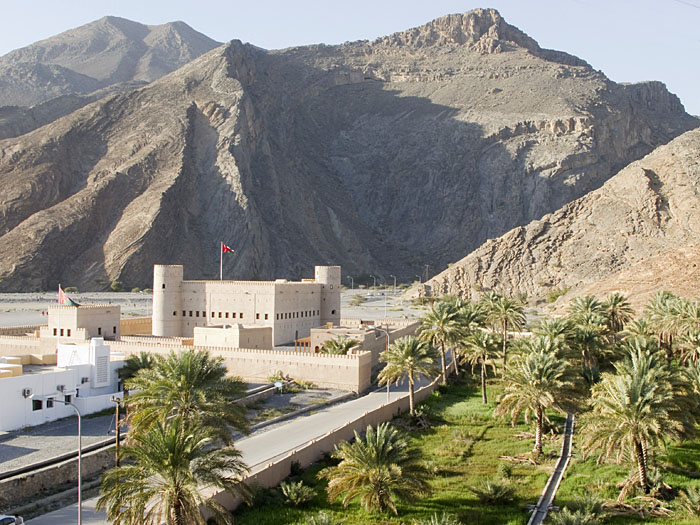 Das Fort von Birkat al Mauz, am Fuße des Jebel Akhdar
