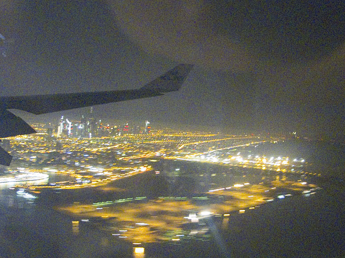 Anflug auf Dubai