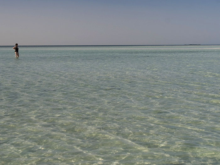 ... das Wasser ist seicht und warm