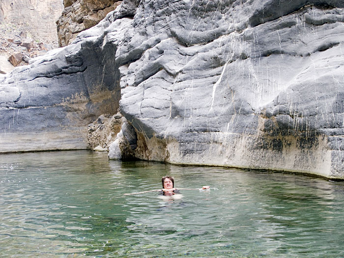 Solche Wadis sucht Vroni immer