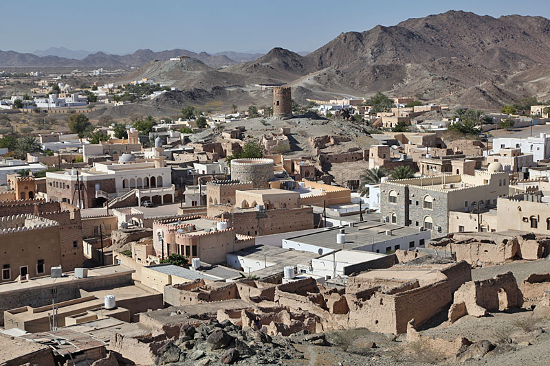 Blick von den Türmen aus über Al Mudayrib