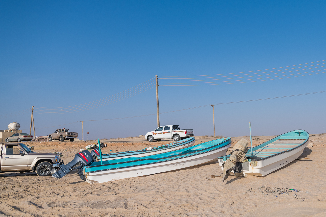 Fischerboote am Strand