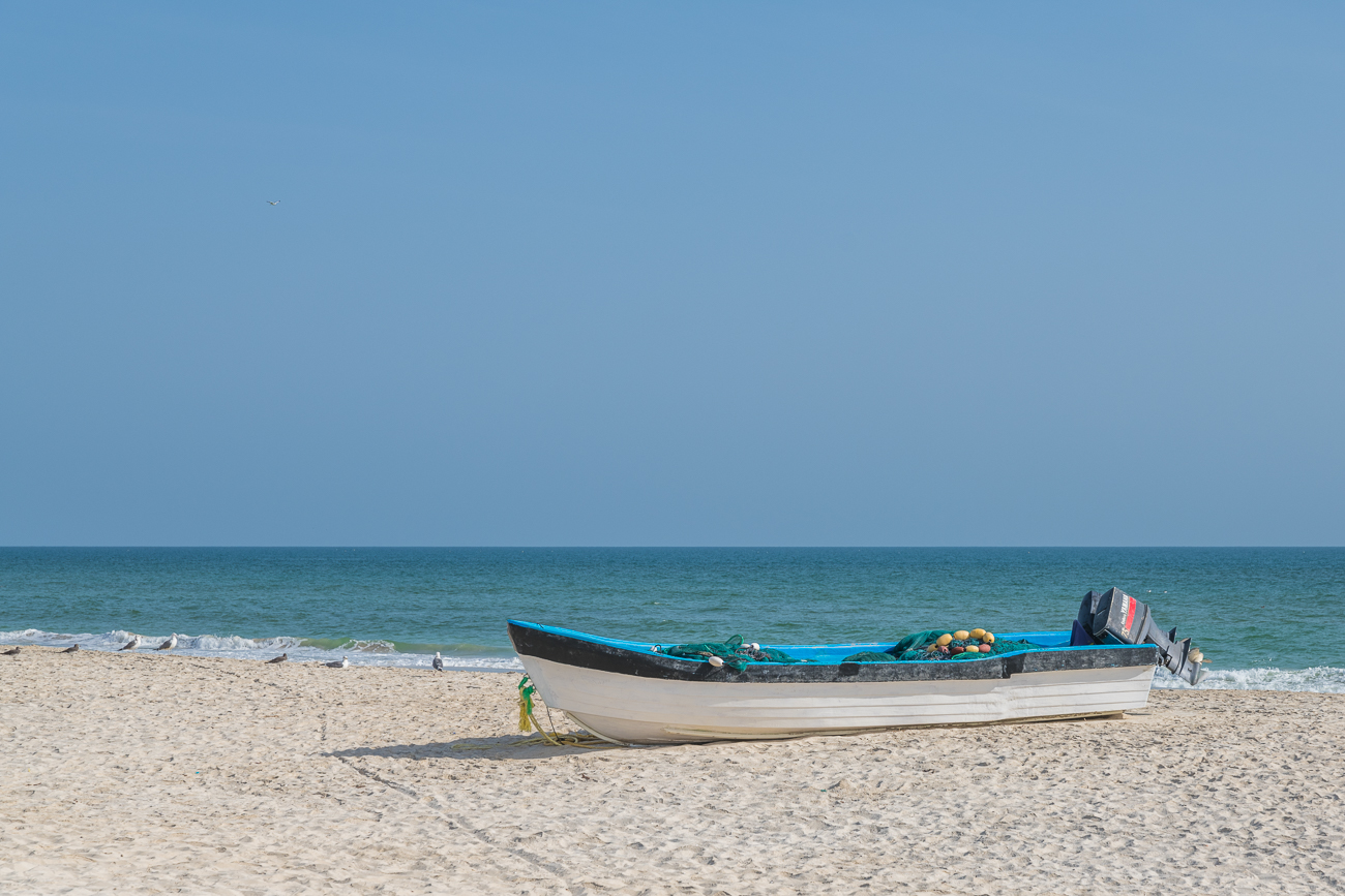 Fischerboot am Strand