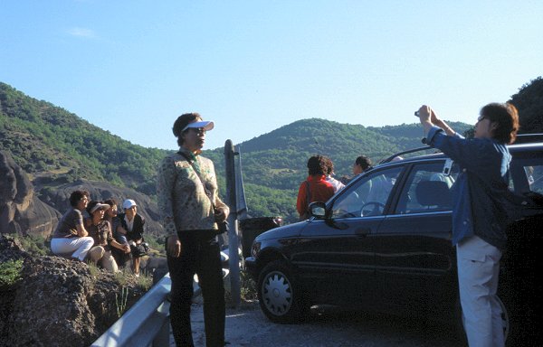 Touristen aus Fernost sind genauso früh unterwegs wie wir