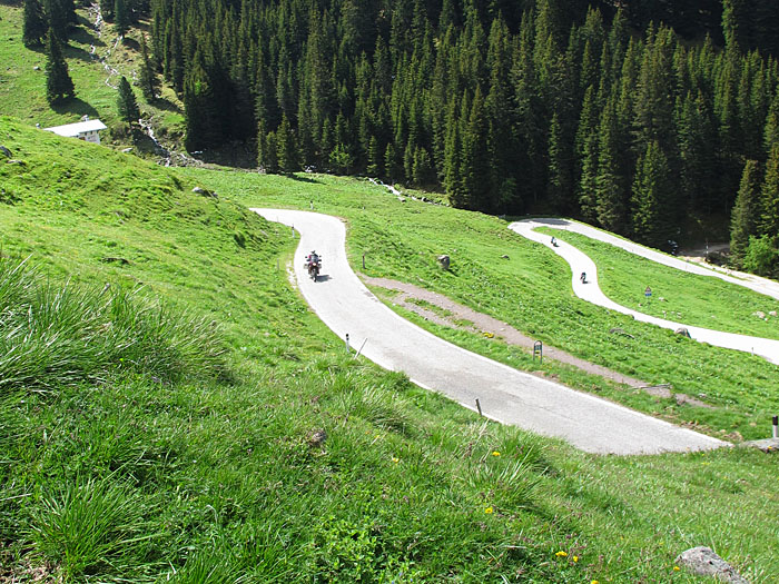 Aufstieg zum Passo Manghen