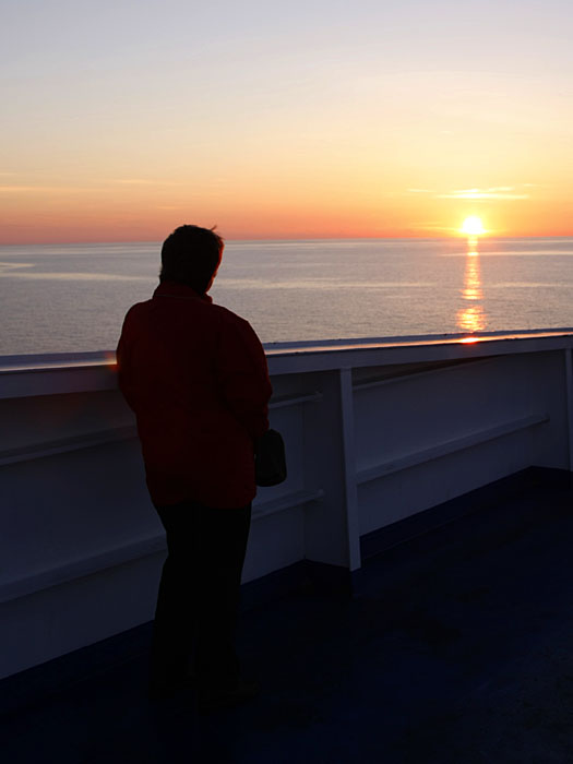 ... auf den Sonnenuntergang