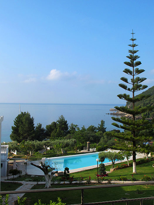 Blick von unserem Hotelbalkon