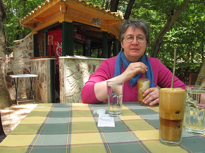 Eines der griechischen Spezialitäten: Frappé