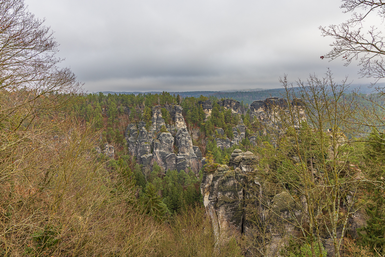 Blick auf "Lohmen", "Ganskopf" usw.