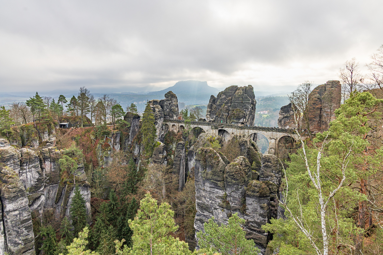Blick auf die Basteibr&uuml;cke