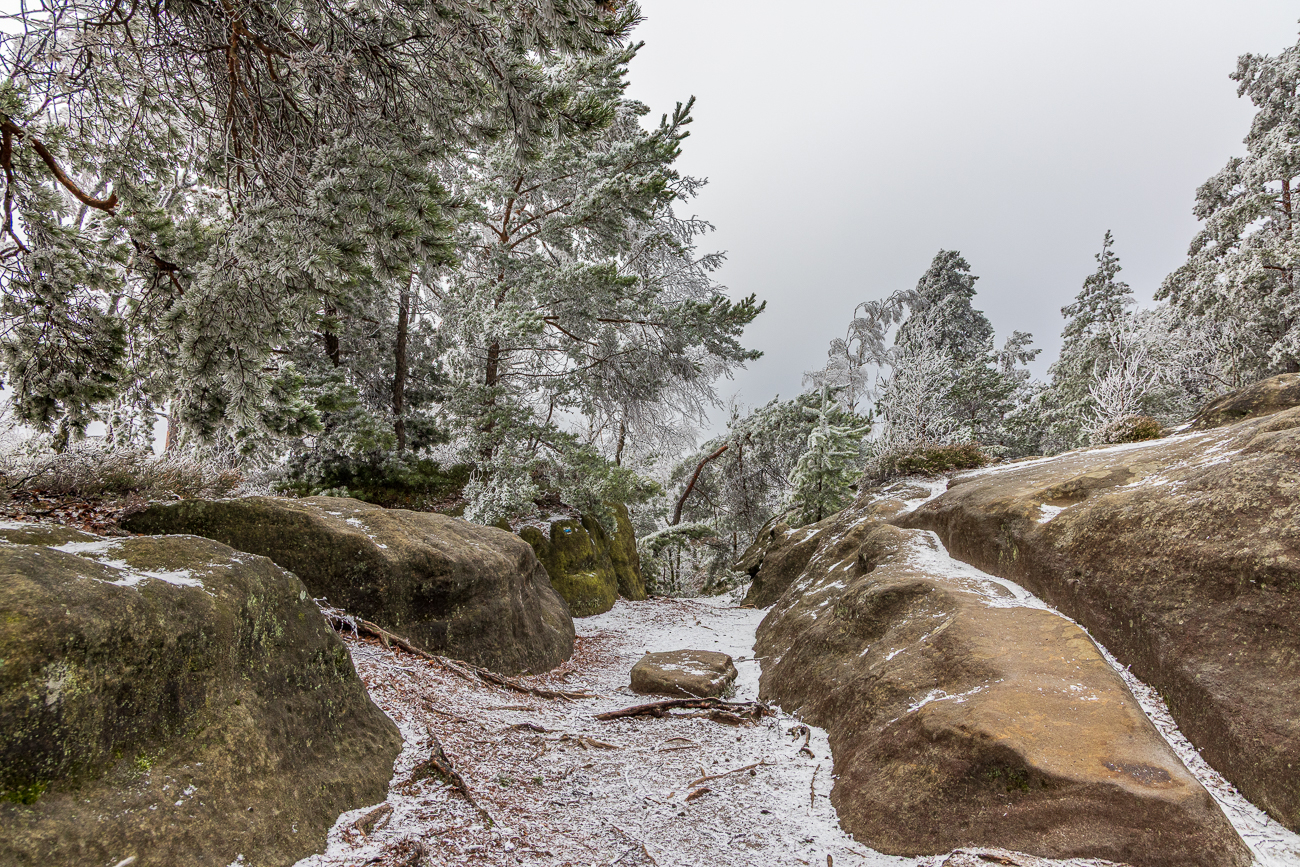 Die kalte Landschaft sieht trotzdem sch&ouml;n aus