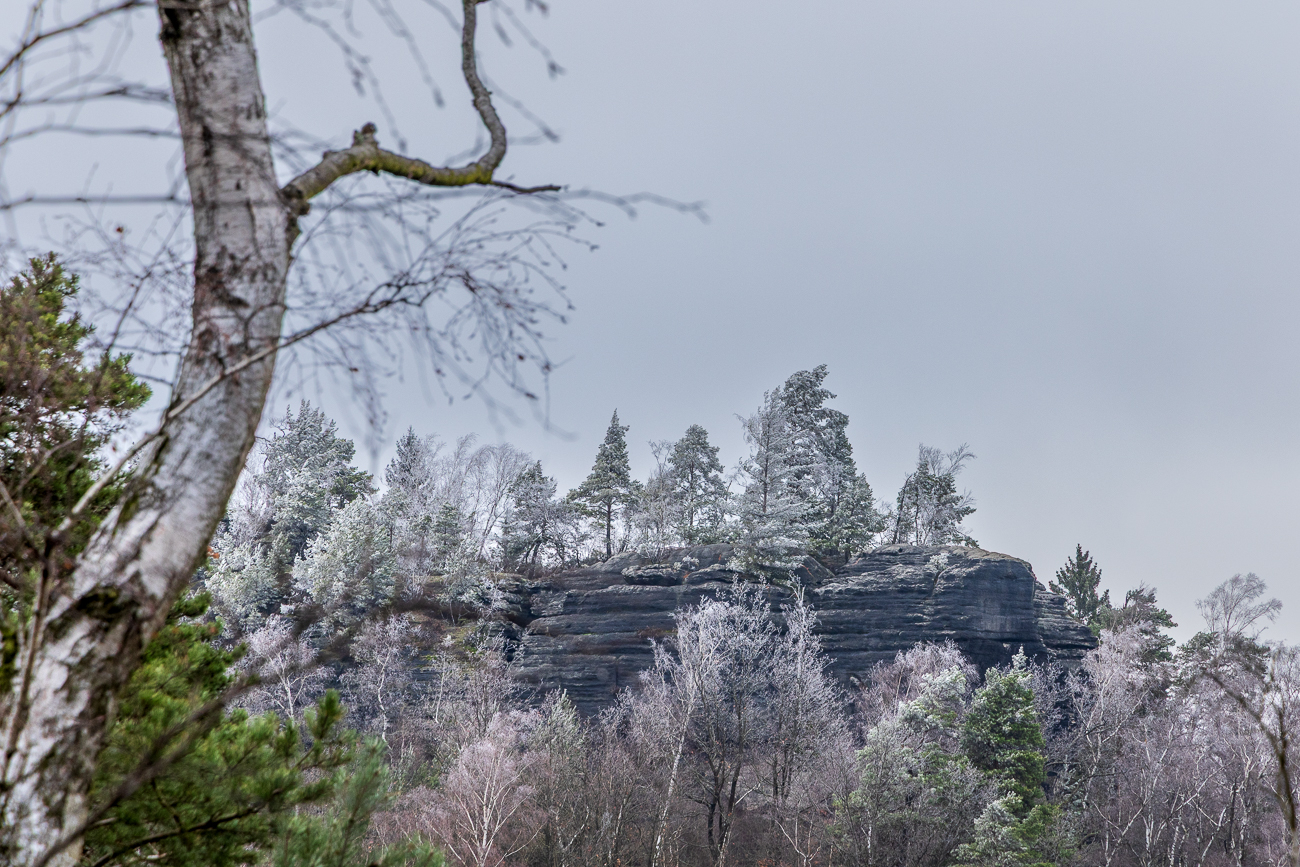 ... und frostige Felsen