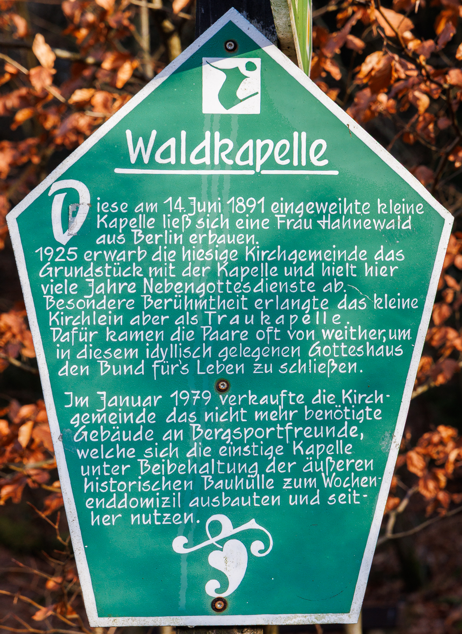 Infos zur Waldkapelle