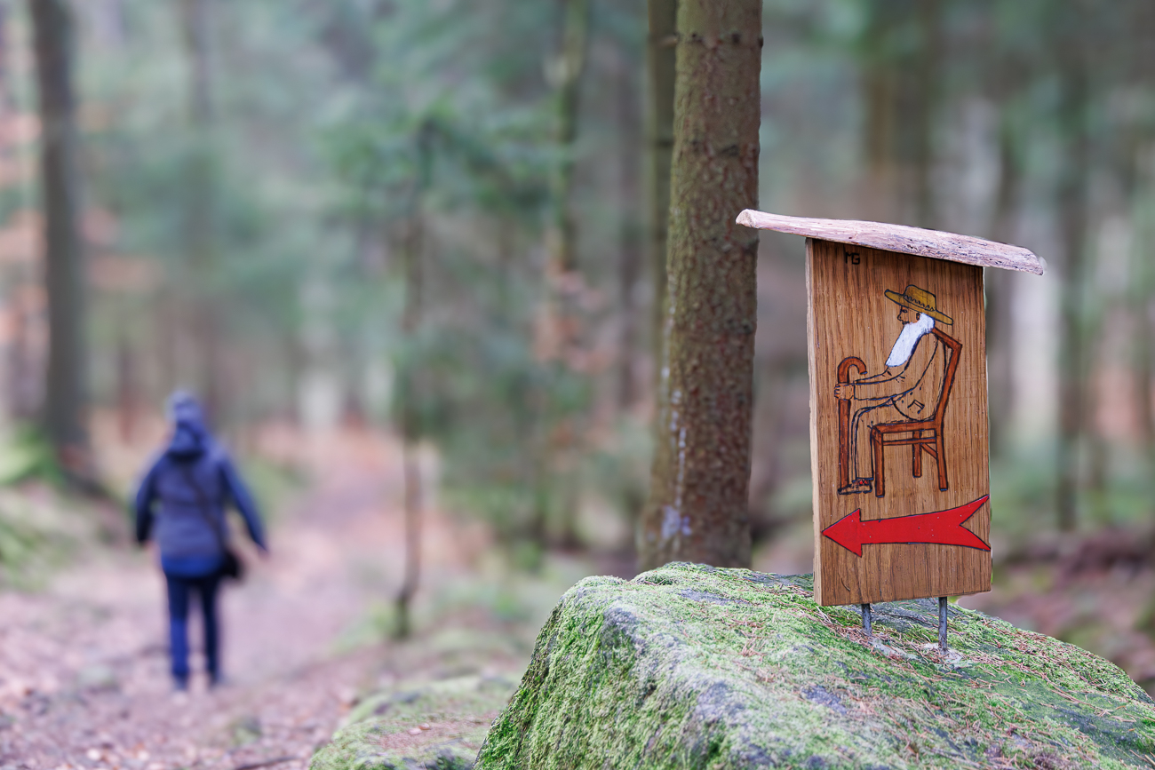 Hier geht es zum Aussichtspunkt "Gro&szlig;vaterstuhl", den lassen wir aber aus