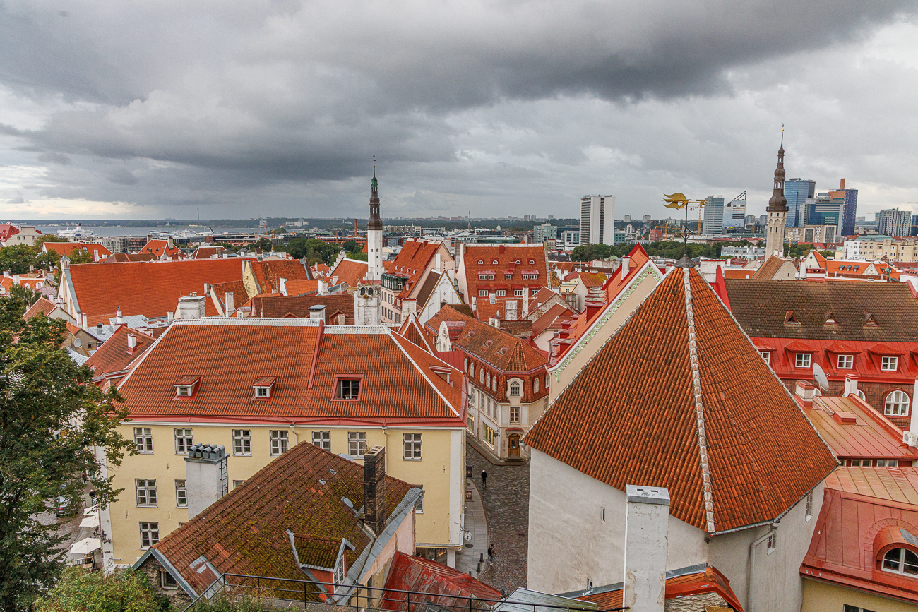 ... hat man einen sch&ouml;nen &Uuml;berblick &uuml;ber die Stadt bis hin zur Ostsee