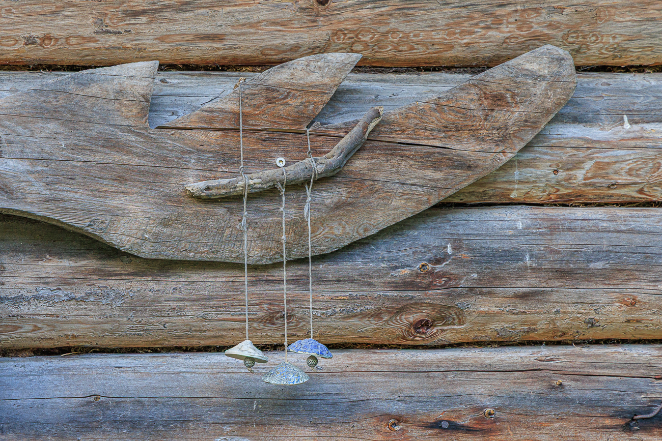 Schmuck am Holzgeweih