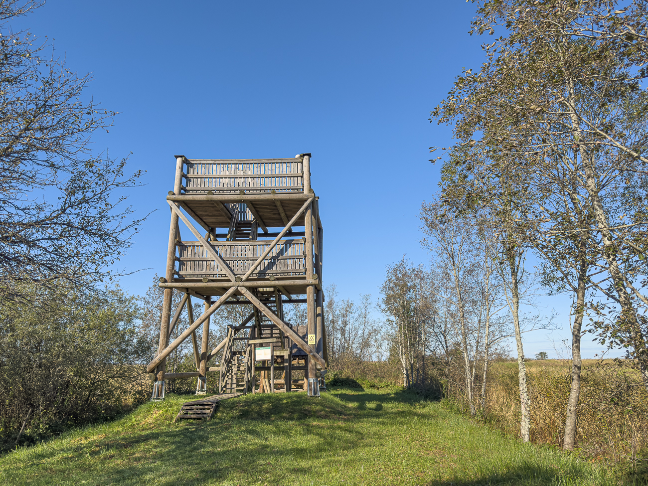 Ankunft am Aussichtsturm