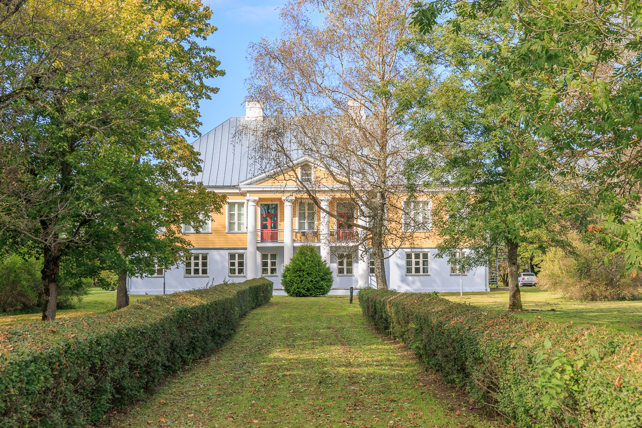 Herrenhaus am Ende der Wanderung