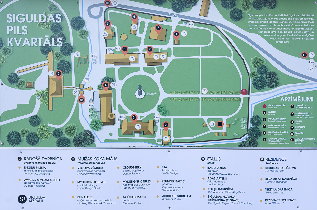 Wir starten den Tag an der Schwertbr&uuml;derordensburg in Sigulda