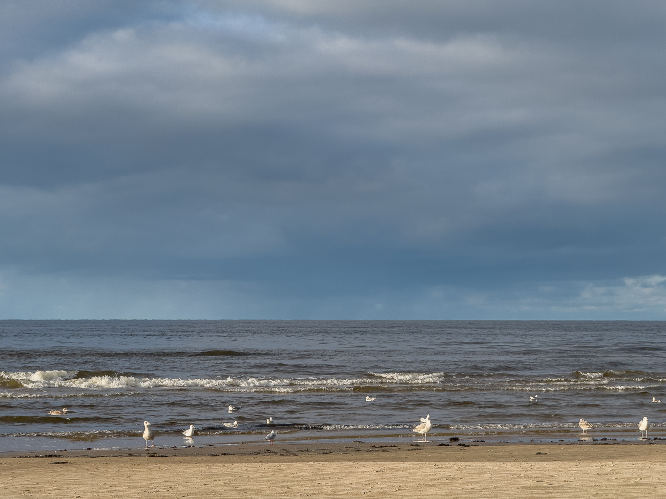 Am Ostseestrand von Jũrmala