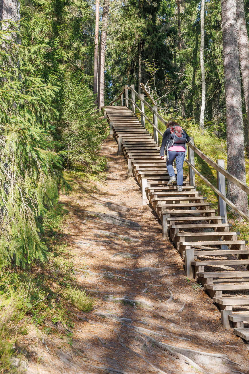Und nochmal eine steile Treppe