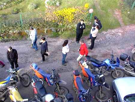 Kleiner Teil unseres Parkplatzes