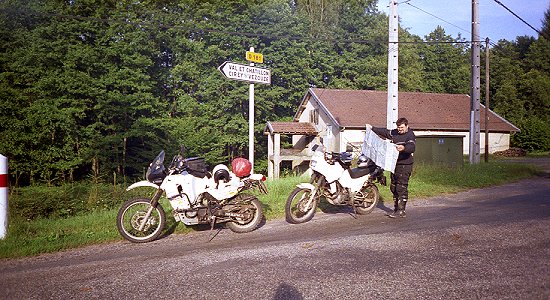 Kumpel Steffen und ich auf einer Vortour im Herbst 2001