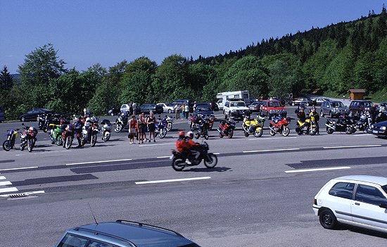 Auf der Passhöhe des Col de la Schlucht