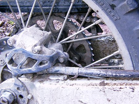 Die DR 400 von Horst: Wo sind denn die Zähne am Kettenblatt geblieben?