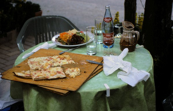 Erster Stopp: Essen und übernachten auf dem Windstein