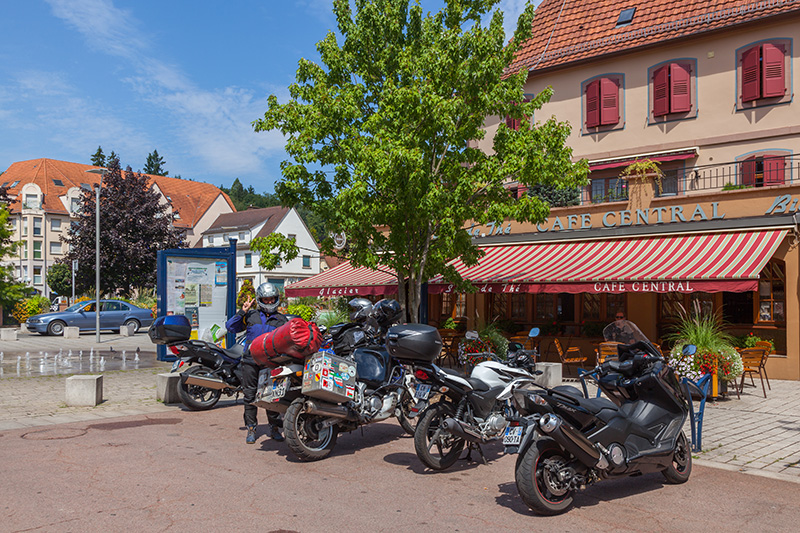 Nach der Stärkung in Niederbronn fahren wir weiter ...